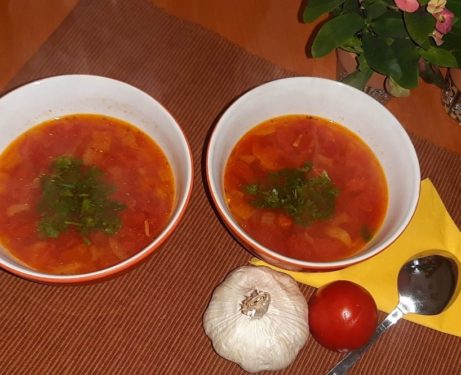 paradajkovo cicerova polievka